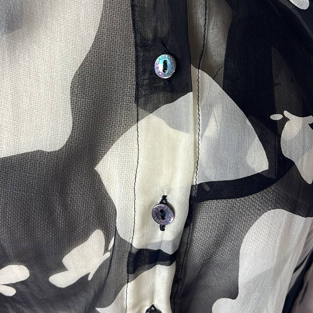 DOLCE & GABBANA VINTAGE SILK BLOUSE - Picture 11 of 11